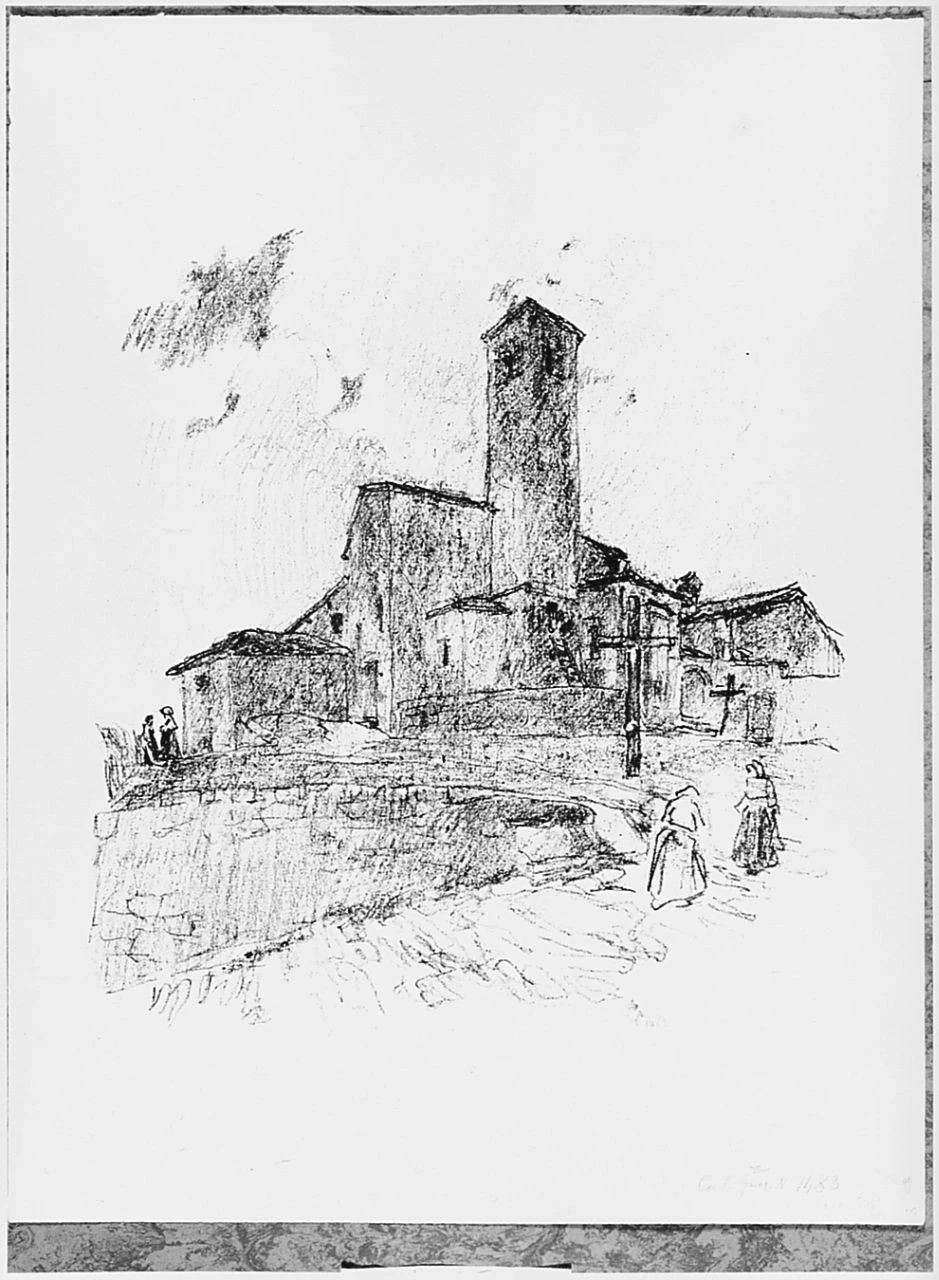 Veduta di paese - Gabinetto Disegni e Stampe degli Uffizi, Firenze 1